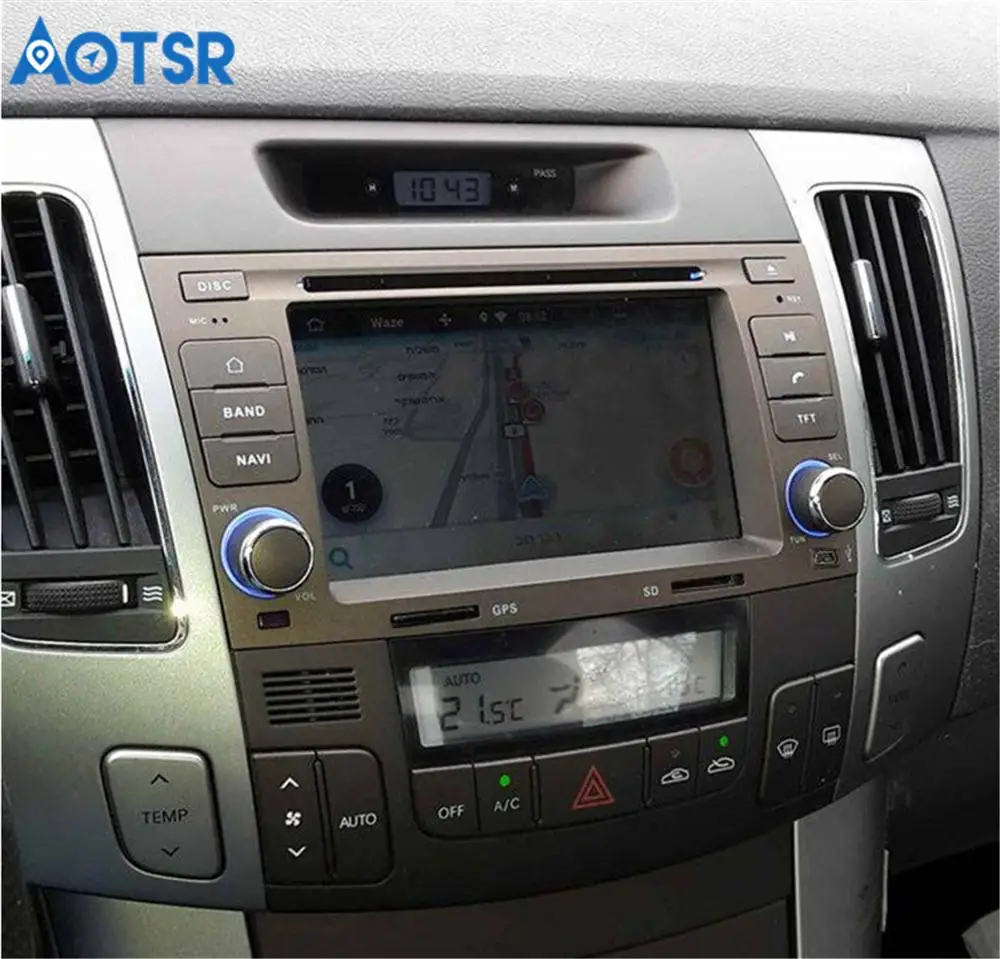 6,2 дюймов android 9,0 автомобильный dvd-плеер gps навигация для HYUNDAI SONATA NF 2008-2010 octa 8 ядерный 4 Гб ram 32 ГБ rom 2din радио рекордер