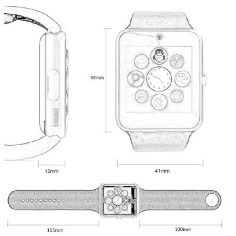 

Smart Watch Man Woman Smartwatch Android Bluetooth Blood Pressure Measurement Heart Rate Monitor Sport wach Smart watch 2021