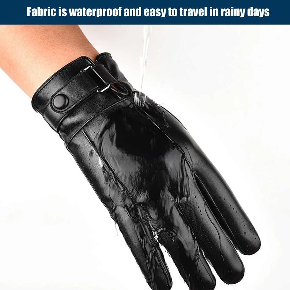 L.Mirror 1 пара модные зимние перчатки с сенсорным экраном теплые из искусственной