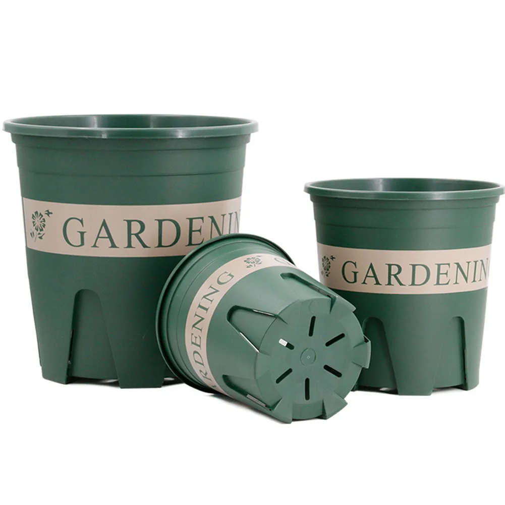 

18/20/24cm Nordic Plastic Flower Pot Gardening Plant Planter Seeding Nursery Pot Gallon Lotus Planting Tool For Garden Supplies