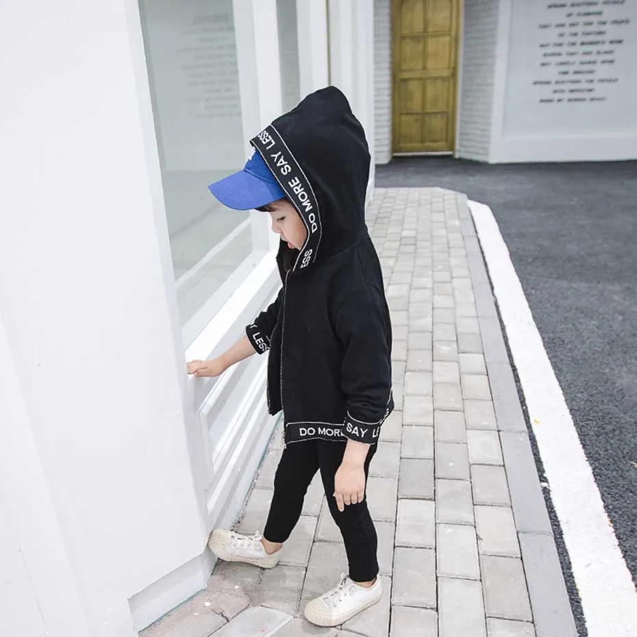 Одежда для маленьких девочек куртка с капюшоном + толстовка штаны комплект из 3