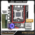 Материнская плата JINGSHA X79 LGA2011 E5 2689 ЦП 4 шт. x 8 ГБ = 32 Гб DDR3 1600 МГц память ECC REG с комплектом кулеров