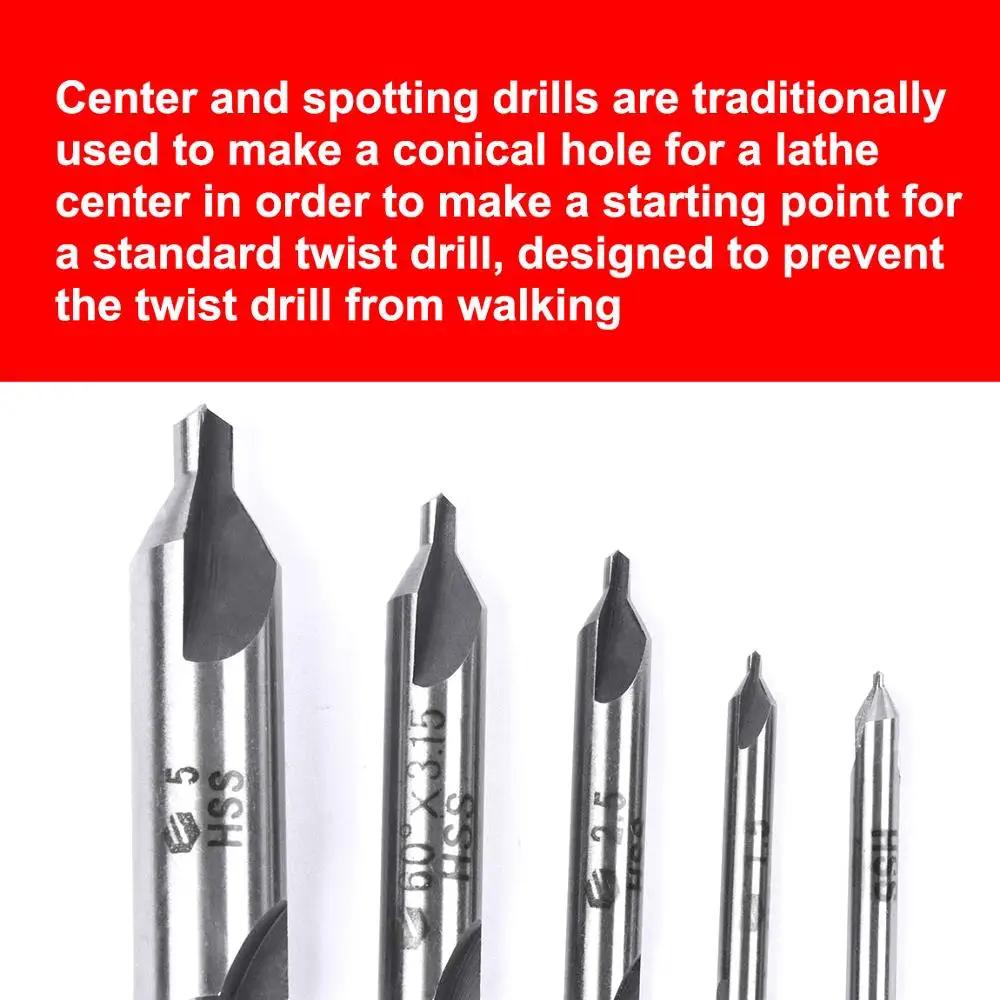 5 шт. комбинированные сверла с зенкерами из быстрорежущей стали набор сверл углом