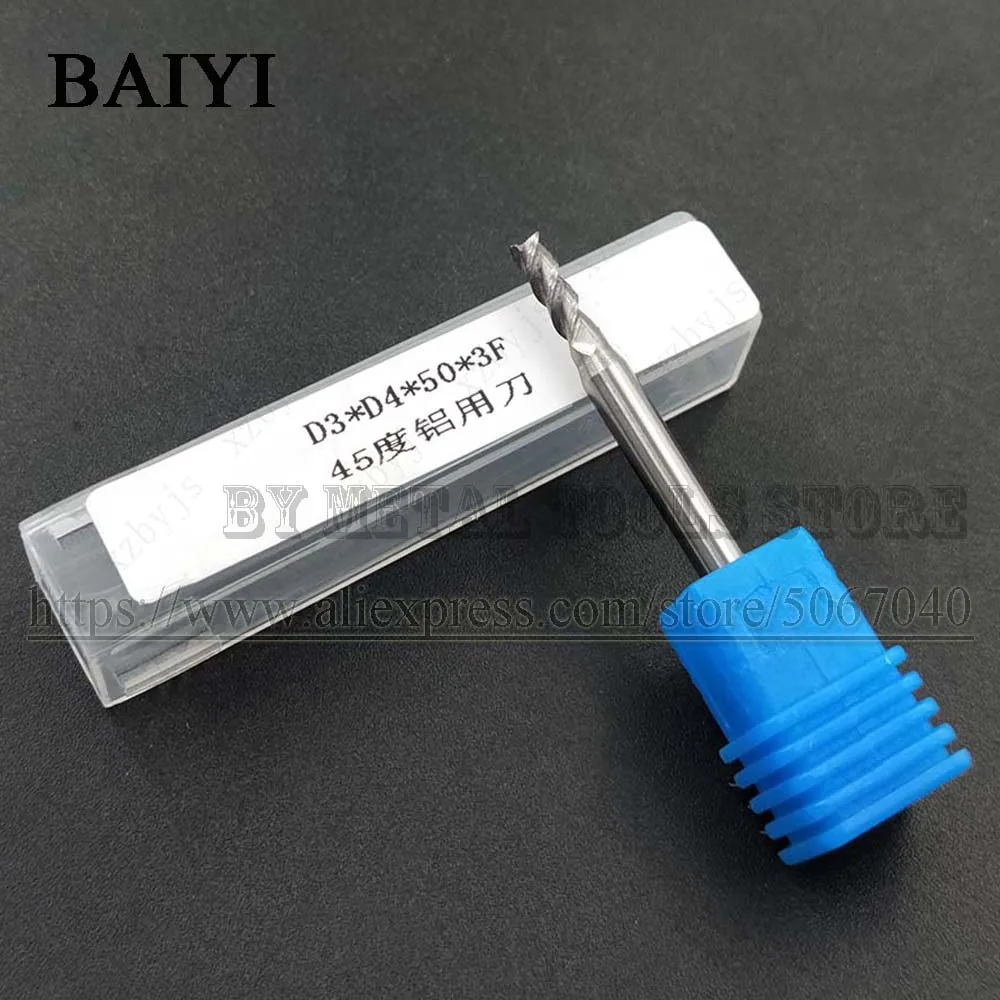 

Концевые Фрезы 10P для алюминия HRC45, твердосплавные фрезы 3 мм, инструмент из вольфрамовой стали для ЧПУ, концевые фрезы с 3 канавками