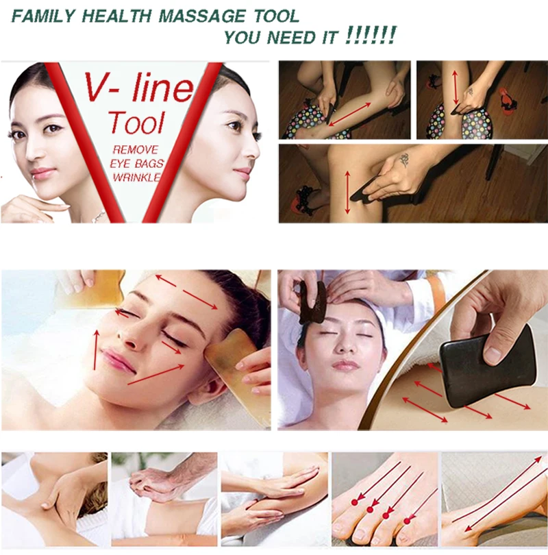 Рог буйвола инструмент для красоты тонкая ручка нога похудения V образная линия