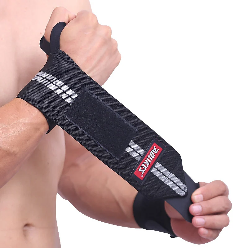 

AOLIKES Wrist Support Straps Wraps For Weight Lifting Fitness Gym Sport Wristbands Hand Bands 3 Colors Training Necessary