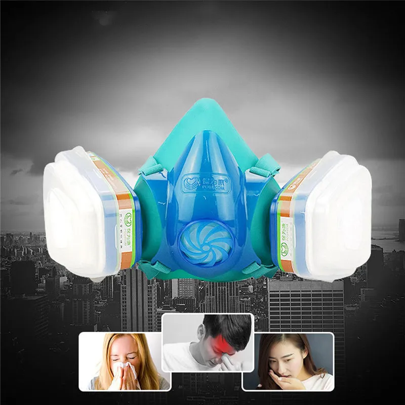 Промышленный респиратор противогаз безопасный химический Пылезащитный фильтр