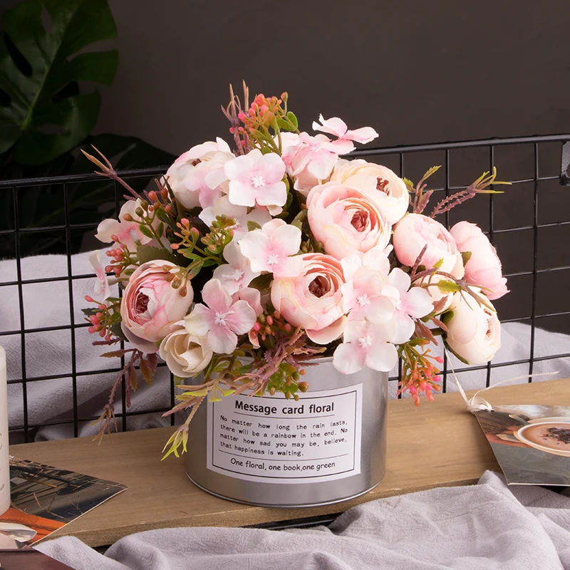 Роскошный свадебный винтажный набор искусственных цветов в европейском стиле