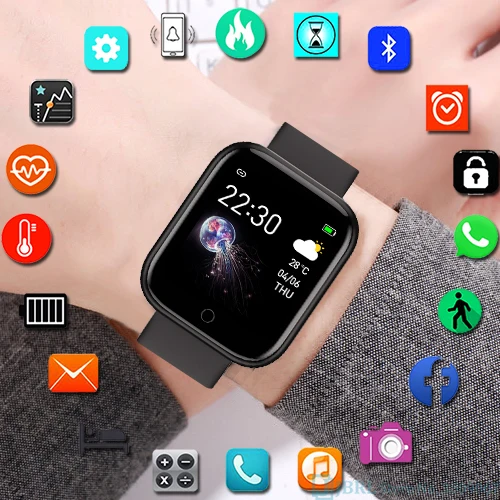 Спортивные цифровые часы женские электронные наручные браслет для фитнеса с