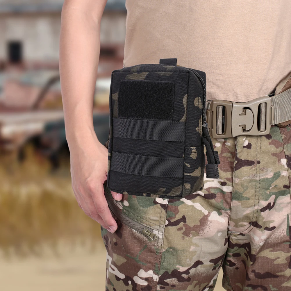 

Уличная сумка на пояс Molle для повседневного использования, сумка для бега, путешествий, кемпинга, карманный пояс на молнии, для поясного ремн...