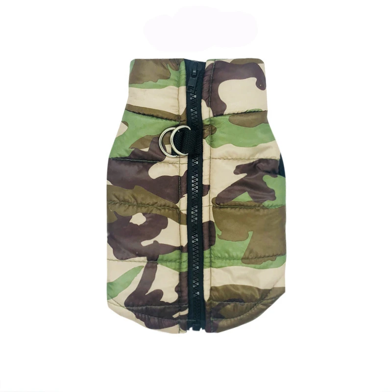 Green Camo Водонепроницаемая куртка для собак, зимняя камуфляжная одежда для маленьких собак, куртка для собак, Wram, Chihuahua, одежда для Йоркцев, Petshop, Ropa Para Perro XS-L - Цвет: Green Camo