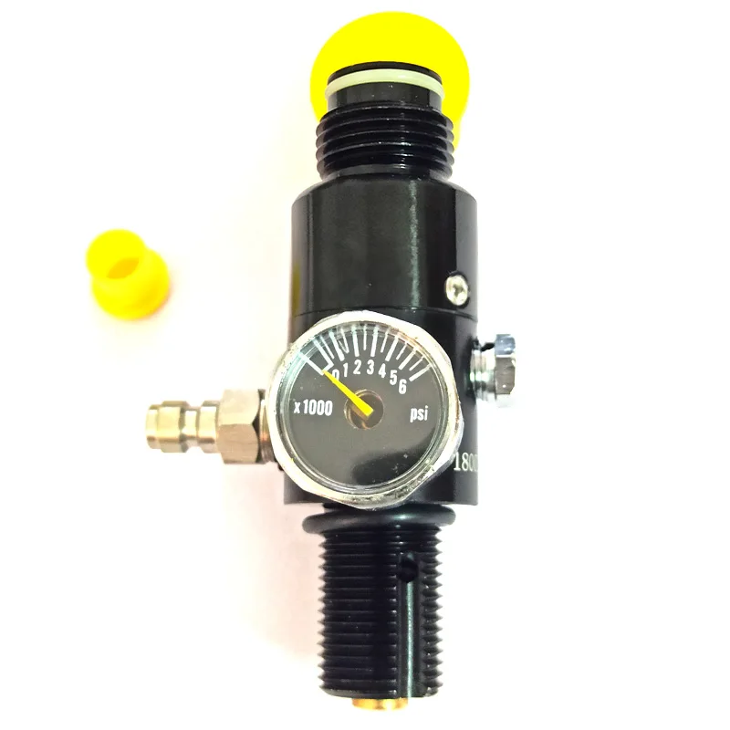 High Compressed Co2 Sodastream 4500PSI Pressure Regulating Valve for Paintball Cylinder PCP Air Tank Airsoft Weapons Rifle HAP airsoft pcp paintball tank cylinder adjustable compressed air regulator output pressure 0 300psi 0 825 14ngo thread