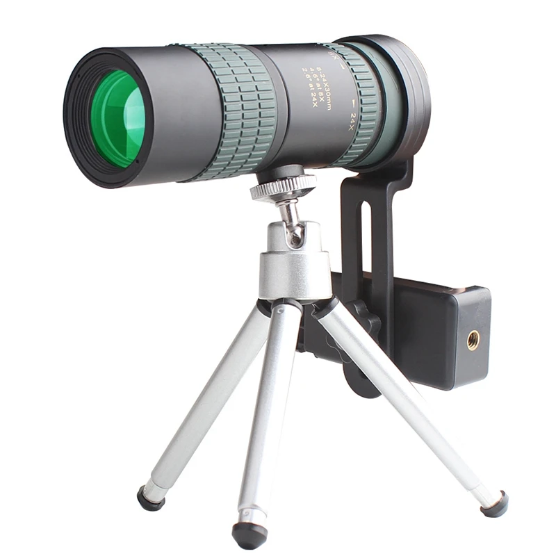 

8-24X30 Zoom Monocular Telescope for Smartphone Long Range Powerful Foldable Telephoto Compact for Travelling /Camping