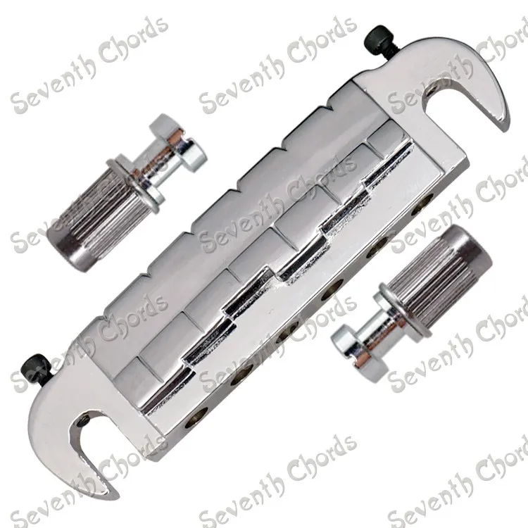 Набор Бридж для 6-струнных гитар с обмоткой большой тип хромированный черный на