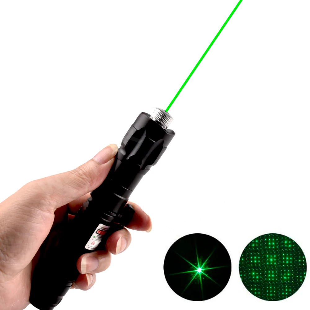 Лазерная ручка 1000 м 5 мВт зеленые лазеры военный Регулируемый фокус лазерная с