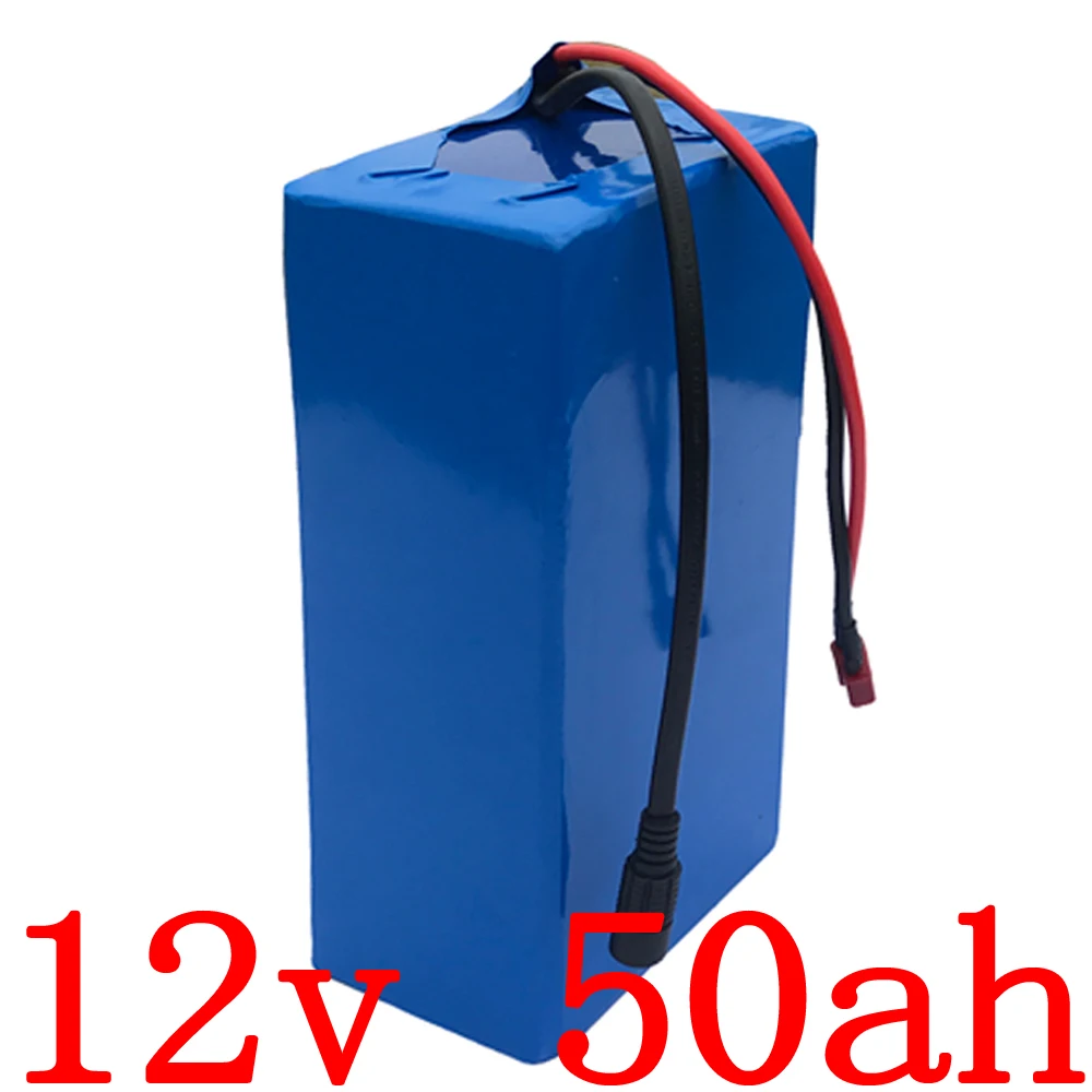 12V литиевая батарея 50Ah Электрический велосипед с 30A BMS и 12 6 V 5A зарядное устройство