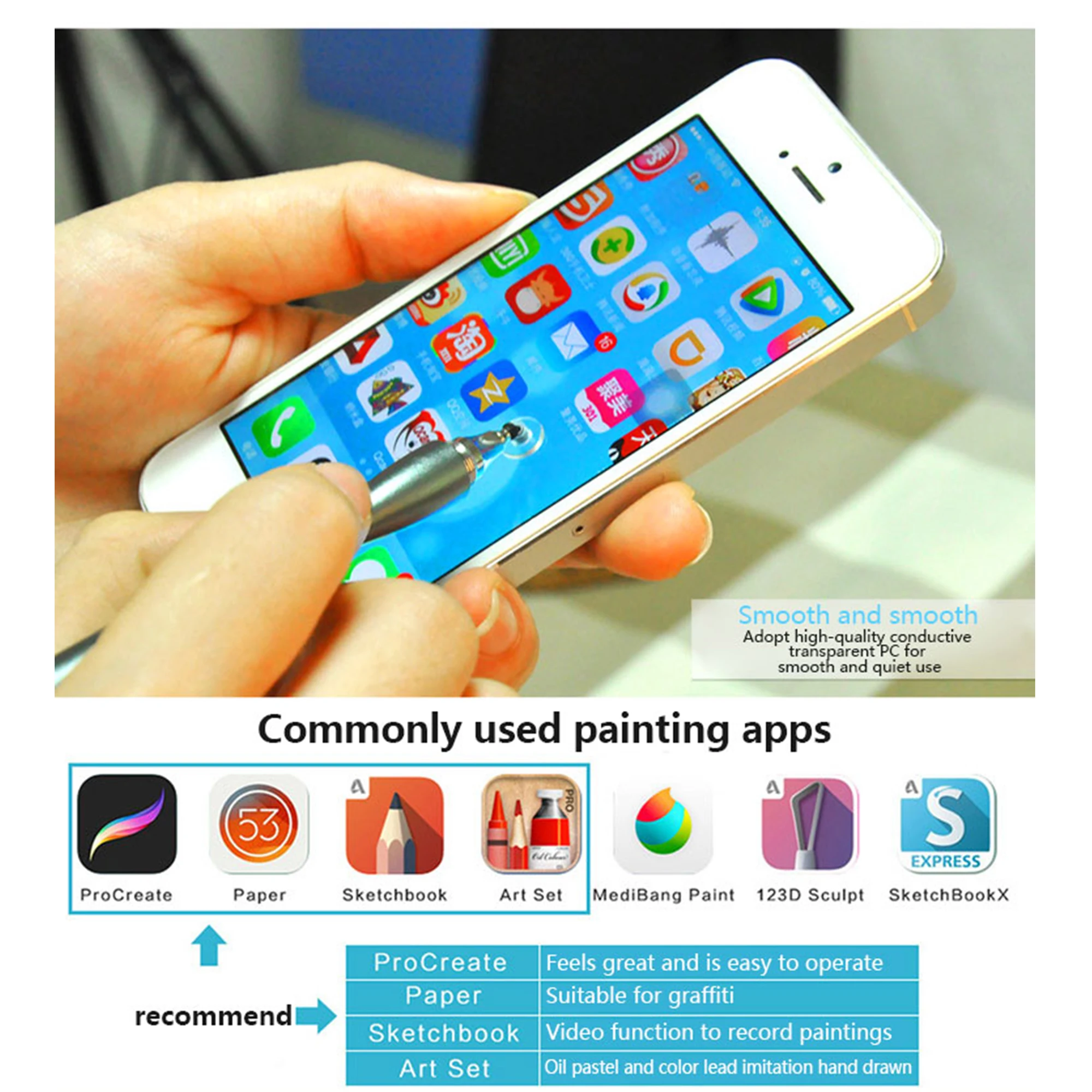 UTHAI DA02 емкостный стилус для сенсорного экрана универсальный iPad Pencil Pro 11 12 9 10 5 мини