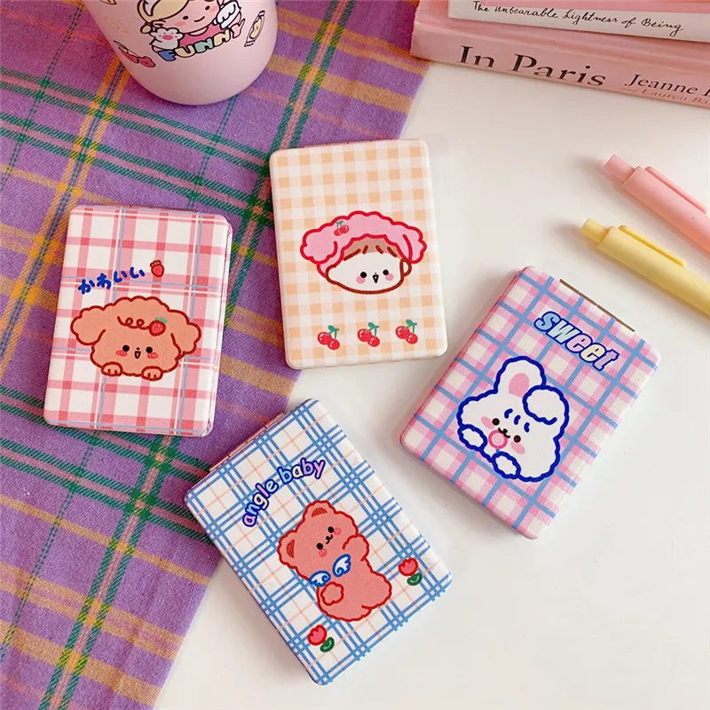 SW 1 шт. милый кролик медведь портативное зеркало для макияжа круглое