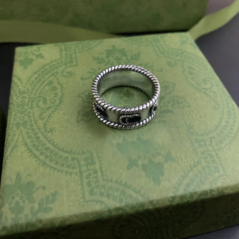 Мужское и женское кольцо из серебра 925 пробы в стиле ретро | Украшения аксессуары