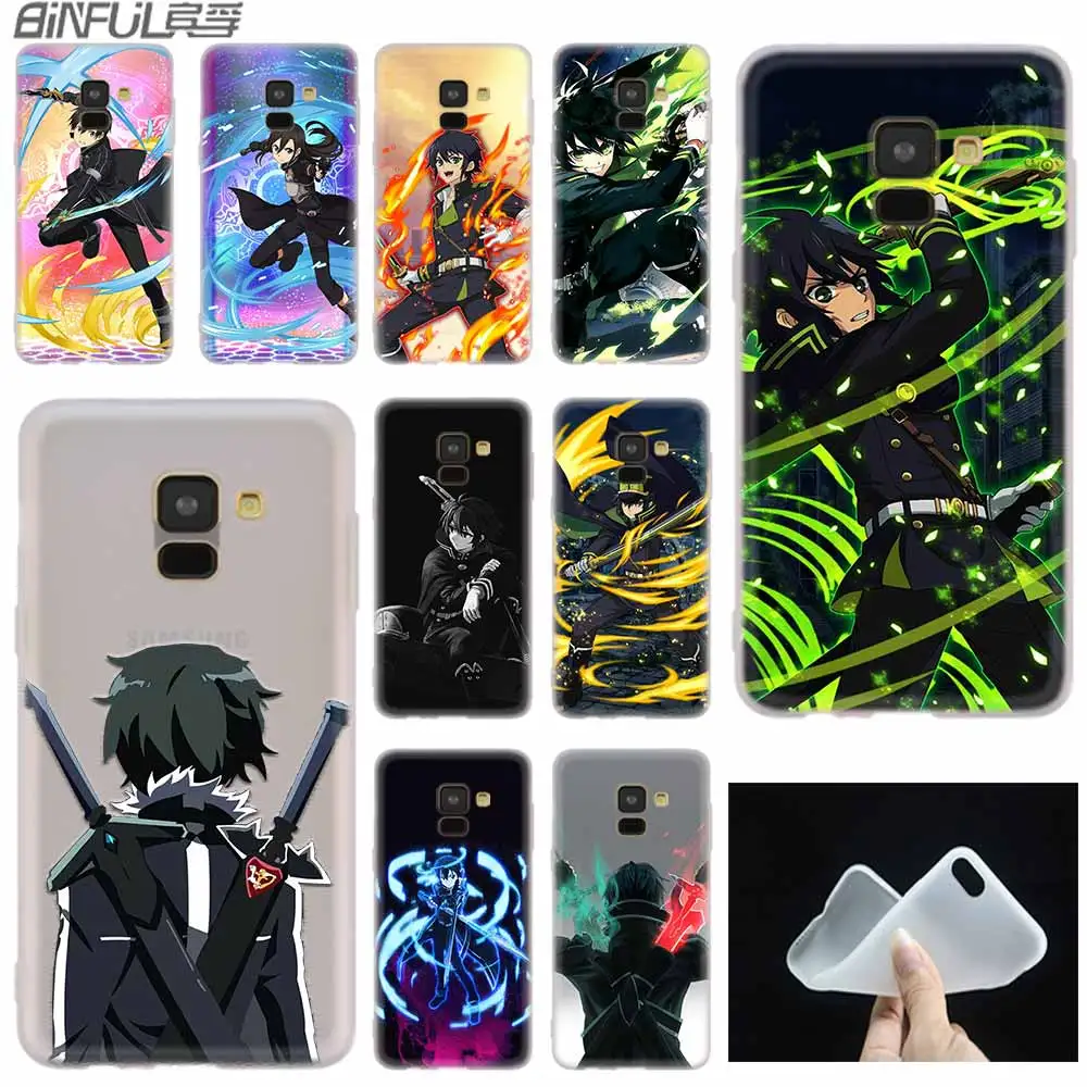Чехол Sword Art Online силиконовый чехол для телефона Samsung A50 A70 A80 A30 A40 A90 A6 A8 A9 A7 A5 A3 Plus 2018