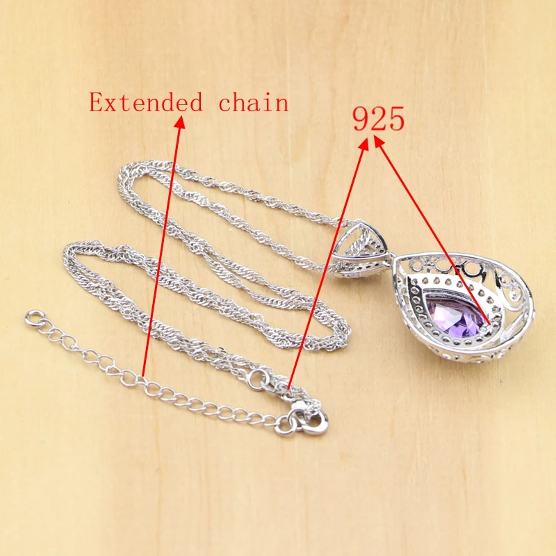 Женский ювелирный комплект из колье серёг и кольца серебра 925 пробы|silver jewelry