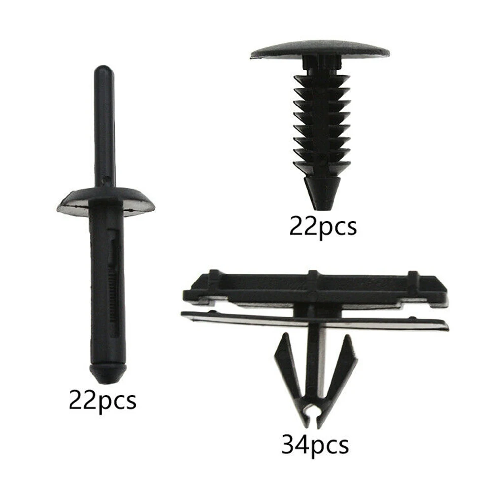 

78pcs Plastic Clip Rivet Car Nut Riveter Fastener Replacement Bumper Fender Retainer Clip Kit Fits for 2007-2017 Jeep Wrangler