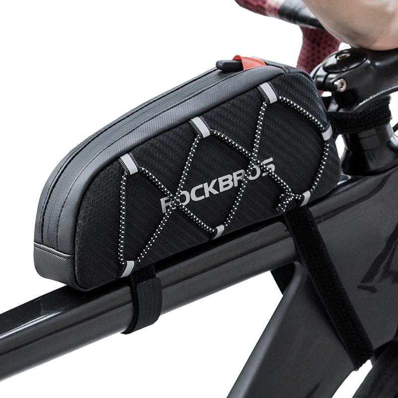 

ROCKBROS Bike Bag Waterproof Reflective Front Top Frame Tube Bag Large Capacity Ultralight 1L Bicycle Bag Cycling Pannier Bag