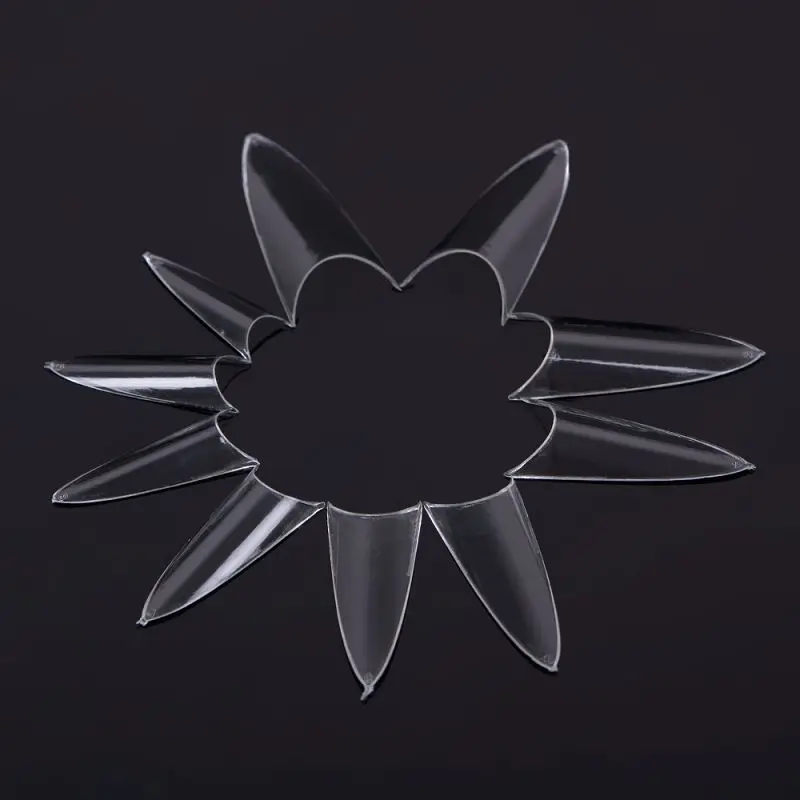 500 шт. в упаковке искусственные ногти на шпильке акриловые французские накладные