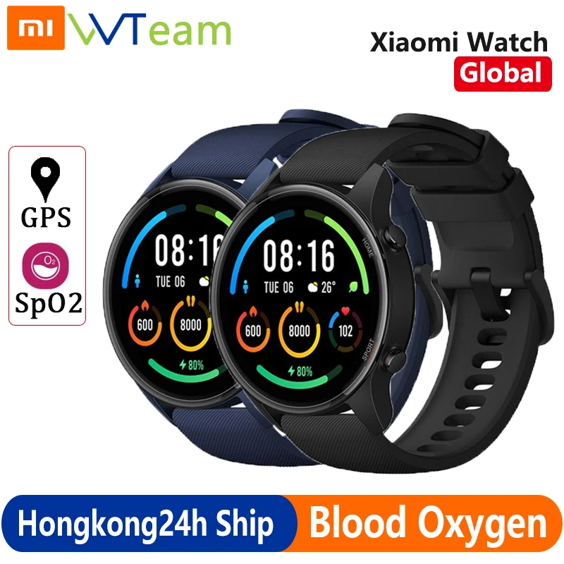 

Смарт-часы Xiaomi Mi Watch Global с GPS, фитнес-трекер BT 5,0, пульсометр, AMOLED экран 1,39 дюйма, водонепроницаемость 5ATM