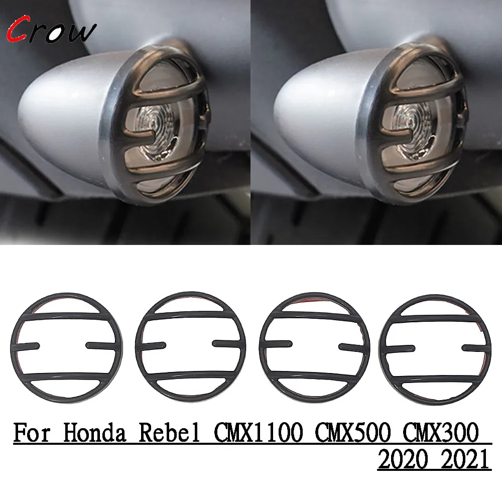 

For Honda Rebel CMX1100 CMX500 CMX300 2020 2021 Matte black front and rear turn lights rear tail lights Grill protector Guard