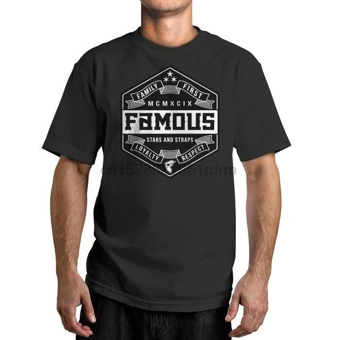 

Famous Stars and Straps Cito Shield Tee Family First Loyalty Respect T-shirt 100% Cotton For Man Tee cheap wholesale