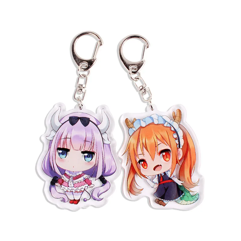 Аниме Miss Kobayashi Дракон горничной брелок японский мультфильм Kanna Kamui автомобильный брелок подвеска брелок
