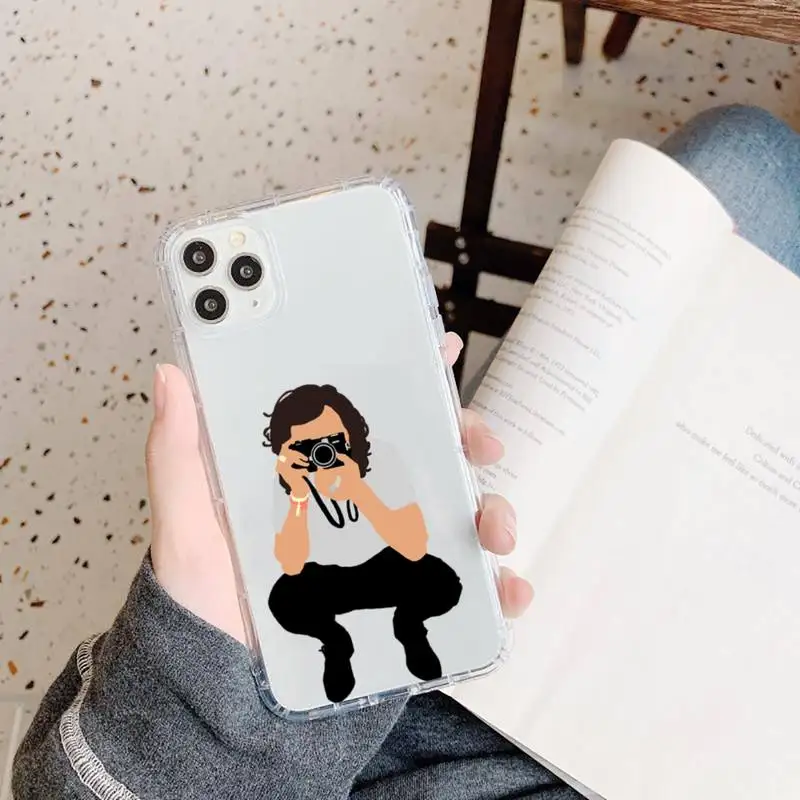 

Harry Styles Fine fashion Phone Case Transparent for iPhone 11 12 mini pro XS MAX 8 7 6 6S Plus X 5S SE 2020 XR