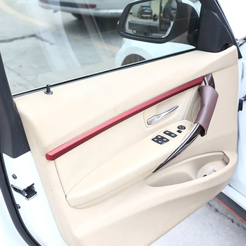 Углеродное волокно цвет интерьера двери панели украшения крышки наклейки