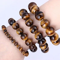 qimoshi fashion tiger eye bracelet elastic yoga gemstones healing energy men women stretch beadsyoga chakra jewelr girl