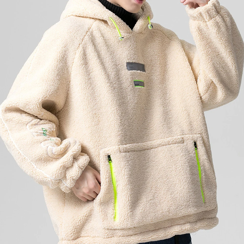 Covrlge Men Hooded Coat Japanese Youth Trendy Winter Warm Cotton-padded Jacket Student Hong Kong Style Daily Casual Male MWM111