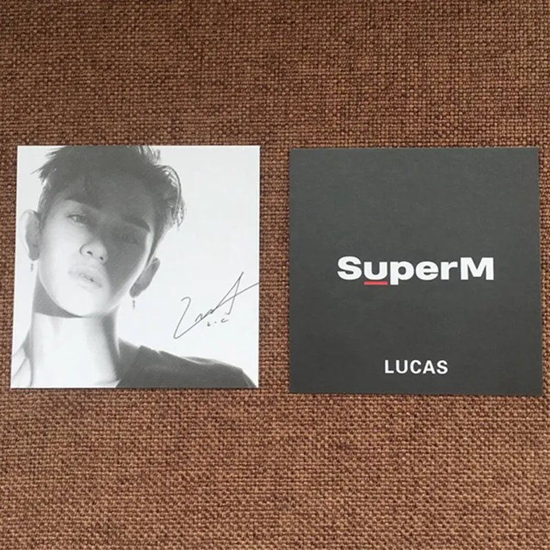 K-pop SUPERM ЛОМО карта с фотографией супер м Подпись Фотокарта плакат BAEKHYUN MARK KAI десять LUCAS TAEMIN TAE YOUNG 7 шт./компл