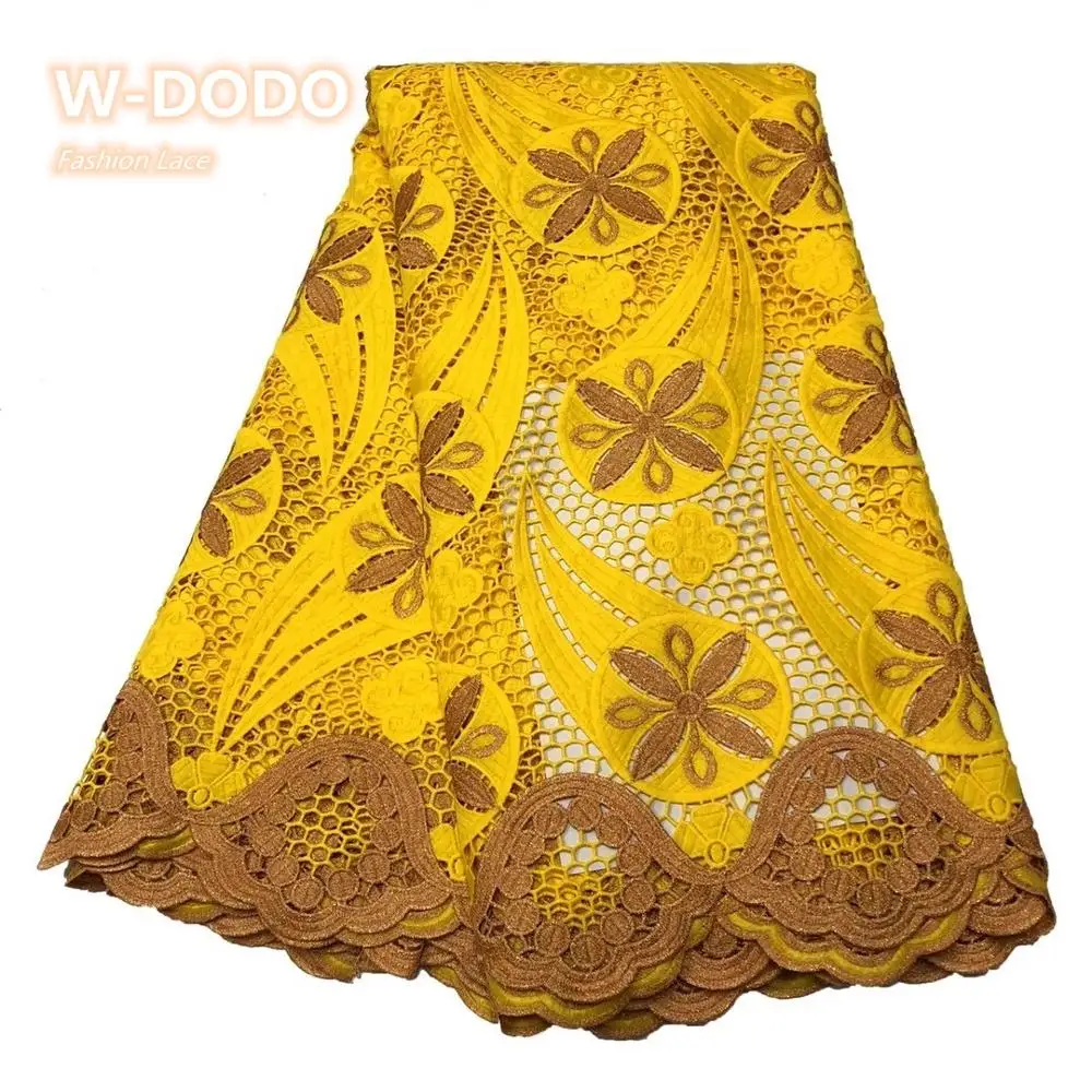 

2021 High Quality Bicolor Water Soluble Applique Stereoscopic Swiss French African Tulle Lace Fabric For Dress 5yards RL1208