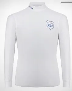 White with fleece PGM зимняя рубашка для гольфа, Мужская Флисовая трикотажная теплая рубашка, футболка с длинным рукавом, мужское тонкое удобное эластичное мягкое нижнее белье - Цвет: White with fleece