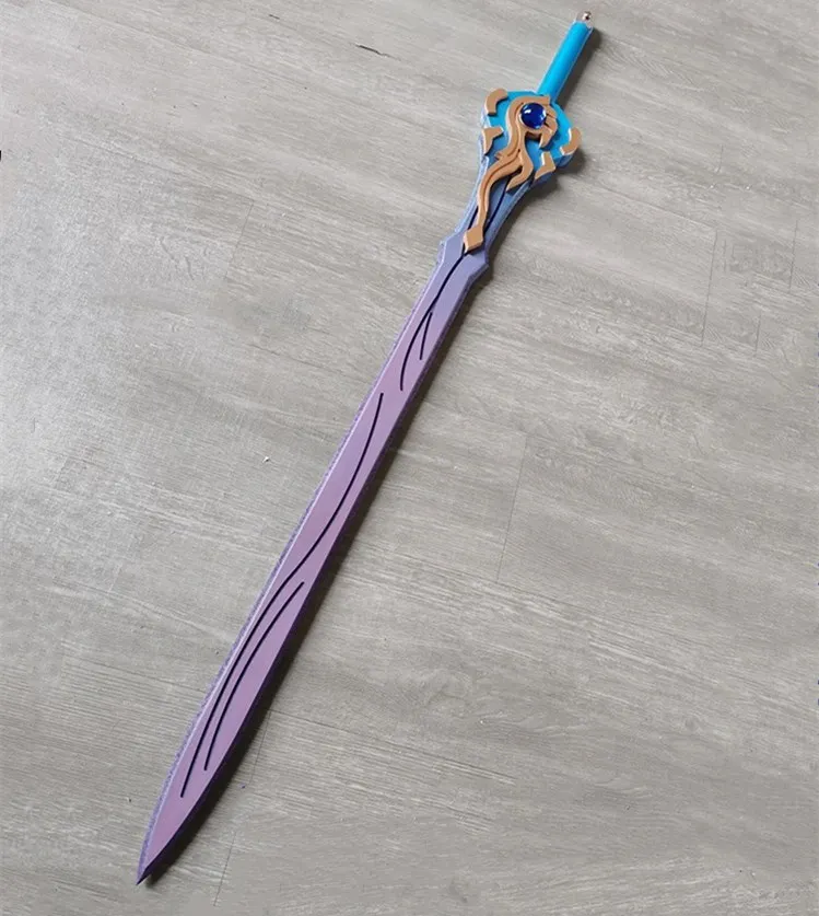 New Game Genshin Impact Cosplay Props Project Keqing Sword PVC Weapons Halloween Carnival Anime Replica Weapon Prop 40'' |