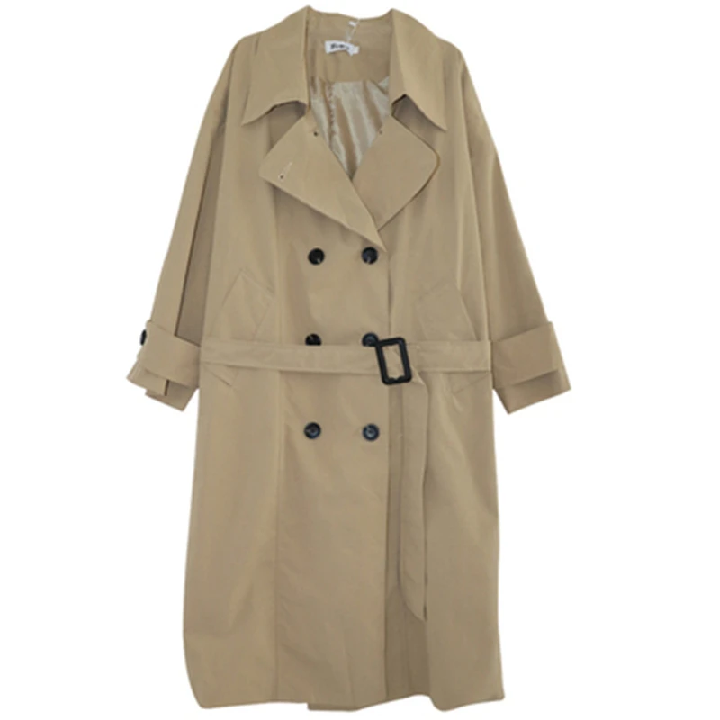 Размера плюс офис леди пальто для женщин ветровка одежда на осень и весну длинное