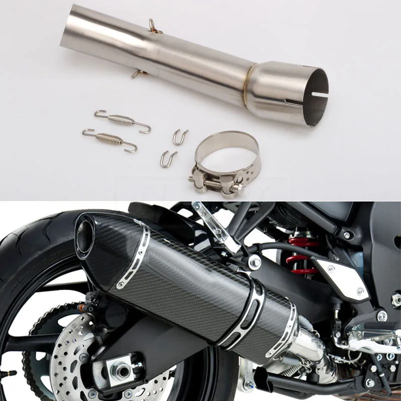Мотоциклетный глушитель выхлопной трубы для Yamaha FZ1 2006 2007 2008 2009 2010 2011 2012 2013 2014