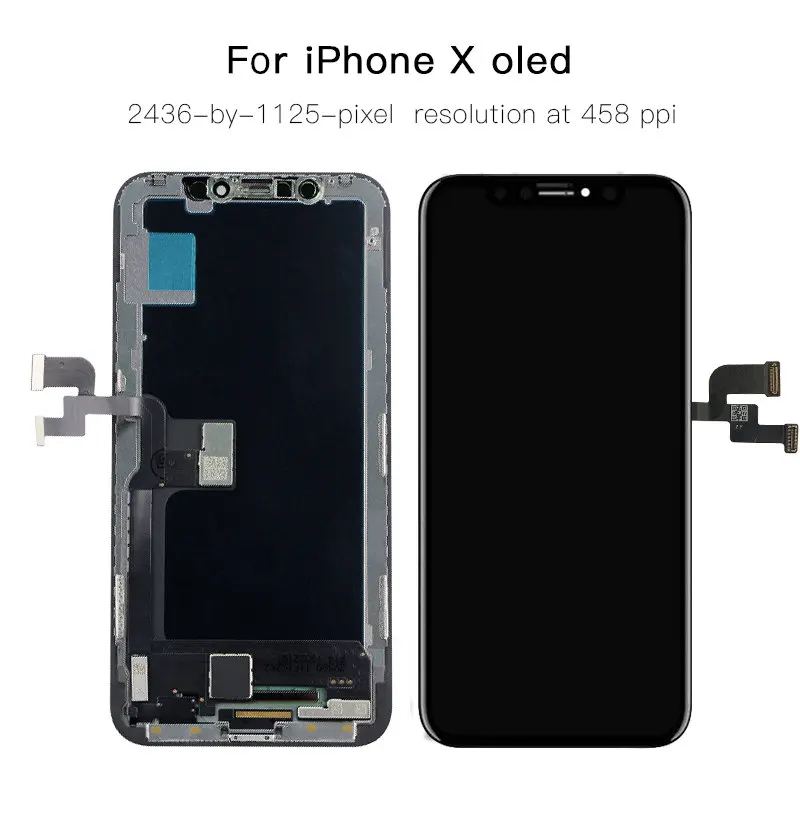 AAA+++ Display For iPhone X OLED Screen Replacement LCD With Touch Digitizer Assembled True Tone No Dead Pixel enlarge