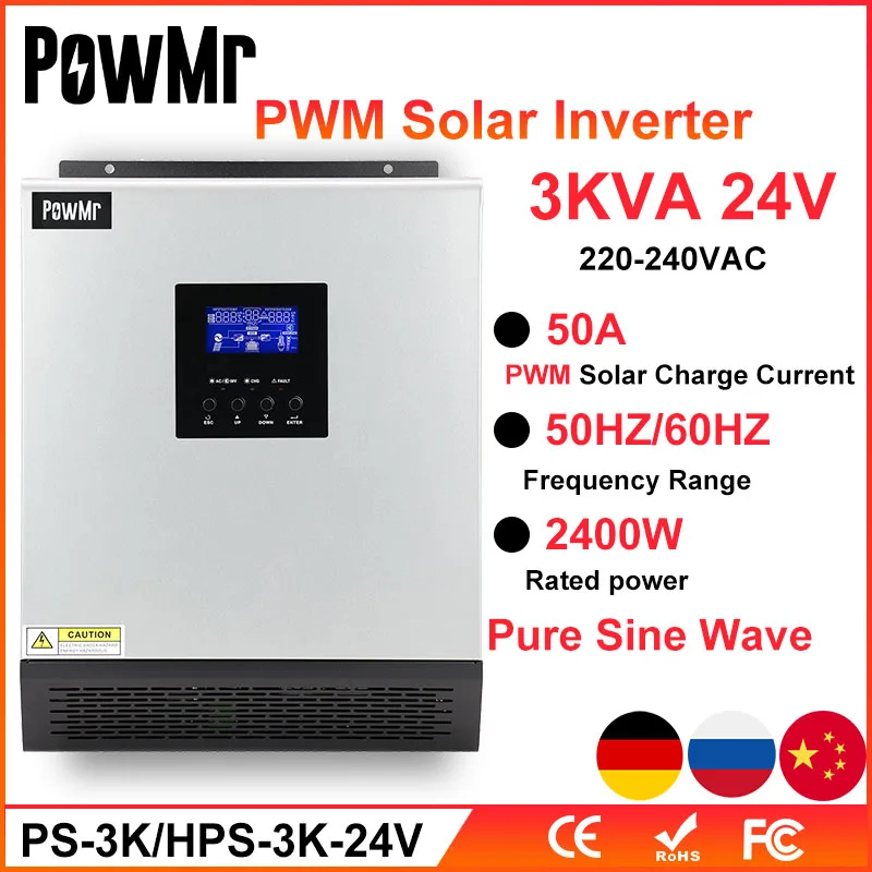 Hot Sale Solar Hybrid Inverter 3000va 1000va 1500va 2400W 24V 48V Pure Sine Wave Solar Inverter With PPT - Power Inverter, Solar Inverter