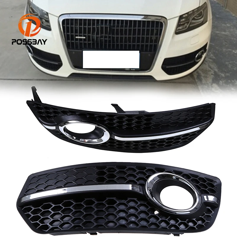 Передняя решетка бампера POSSBAY подходит для Audi Q5(8R) MK1 2008/2009/2010/2011/2012 передняя фара