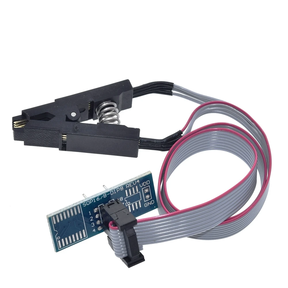 TZT Новый SOIC8 SOP8 Flash Chip зажим для проверки ИС Socket Adpter BIOS/24/25/93 программатор arduino |