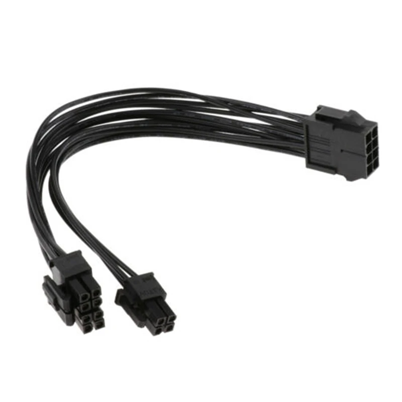 

2 Pack CPU 8Pin to 8+4Pin Power Supply Extension Cable Cord 20cm Converting 8 Pin CPU Power Wire to 8+4Pin Power Wire