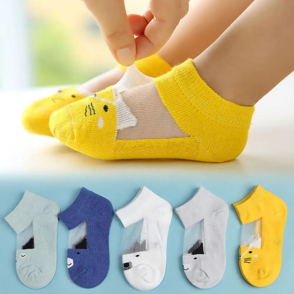 1 пара с изображением персонажей мультфильма унисекс для детей носки животным