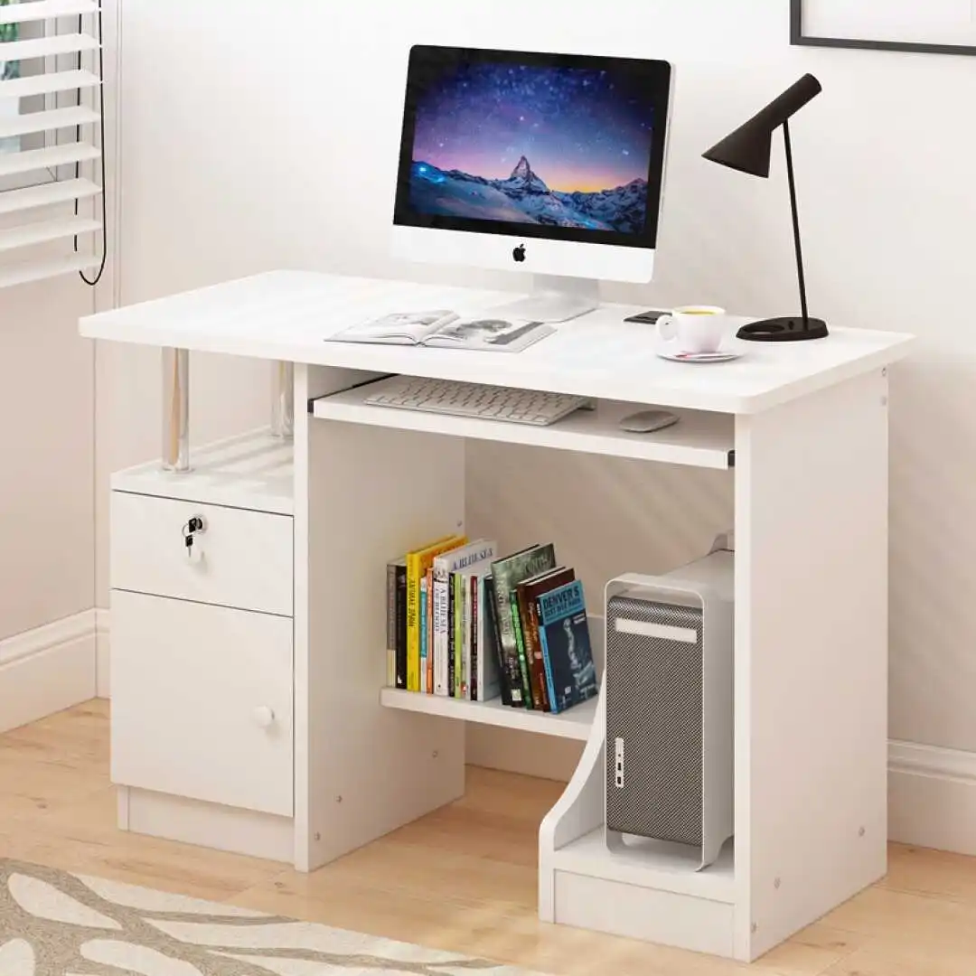 

Computerized Desktop Simple Home Student Desk Modern Bedroom Office Study Desk Space Saving Small Table