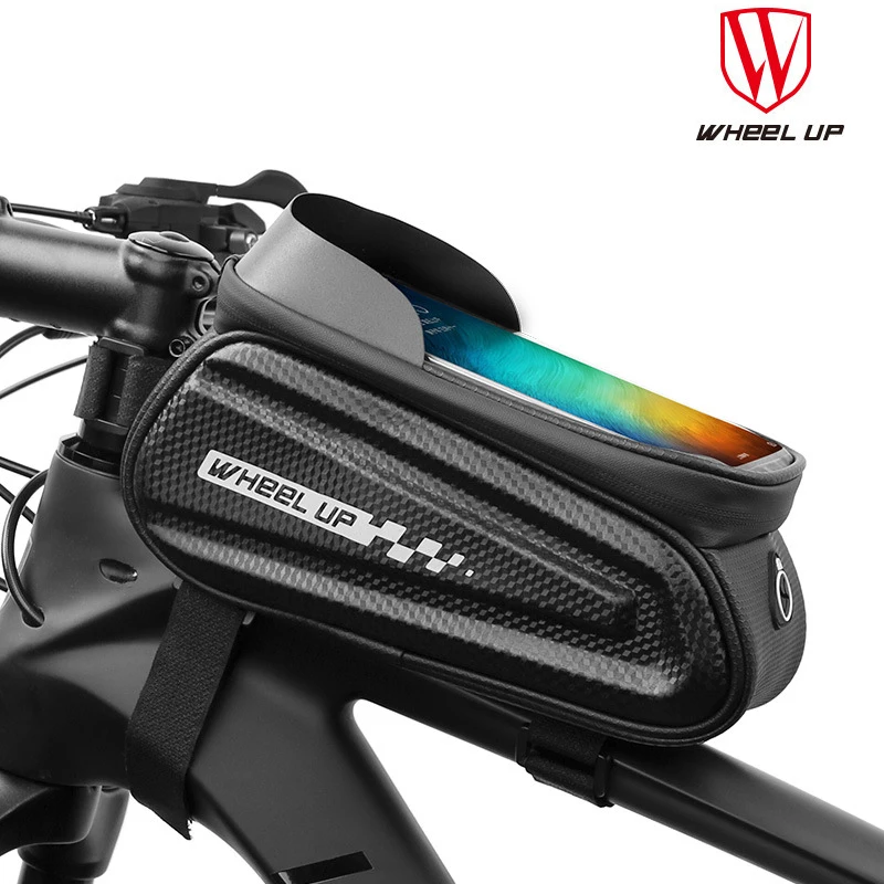 bicycle bag front top tube cycling bag waterproof touchscreen 6 57 0 inch phone case frame handlebar bag mtb bike accessories free global shipping
